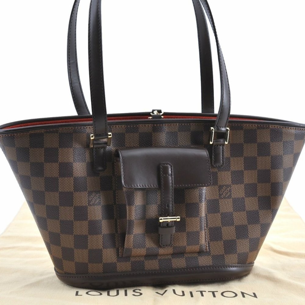 Manosque PM Damier Ebene Shoulder Bag